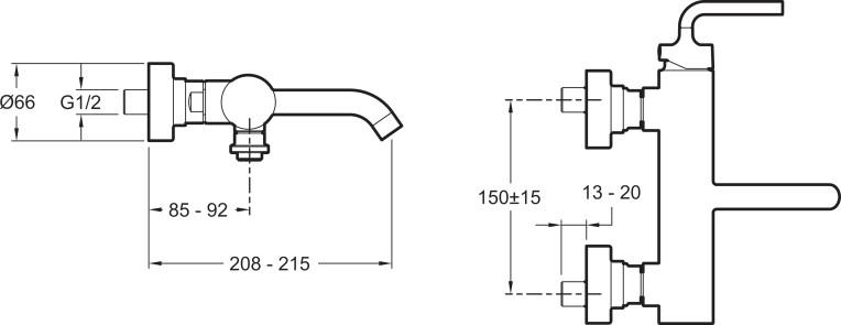  Jacob Delafon Purist E14589-4A-CP    