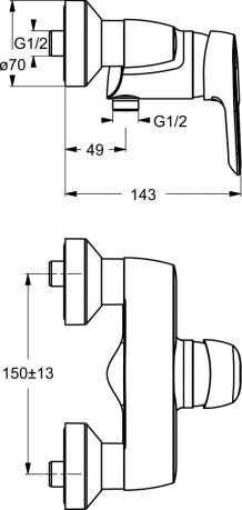  Ideal Standard CeraMix Blue B9493AA  