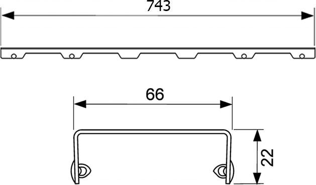  TECE TECEdrainline Quadratum 6 008 51 80  