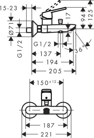  Hansgrohe Logis loop 71244000    