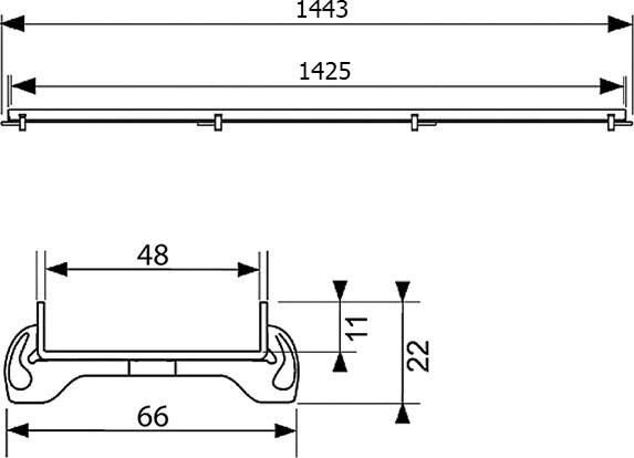  TECE TECEdrainline Plate 6 015 70 150   