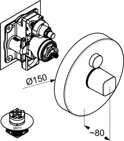  Kludi Push 386020538  