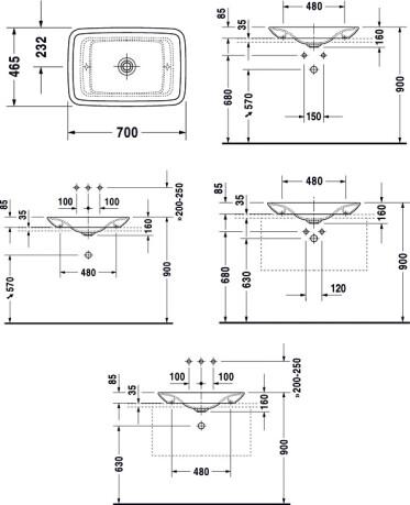  Duravit Puravida 0369700000 70 