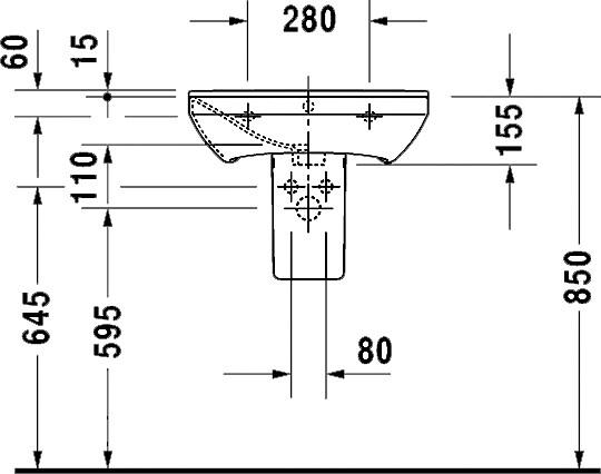  Duravit P3 Comforts 0858370000