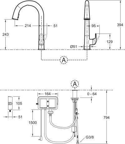  Jacob Delafon Sensate E72218-B7-VS   