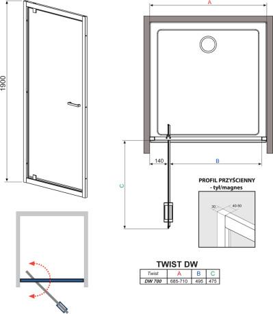     Radaway Twist 70  