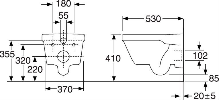   Gustavsberg Hygienic Flush WWC 5G84HR01 