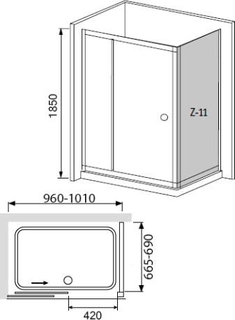   RGW Classic CL-45 (960-1010)x700x1850  ,  