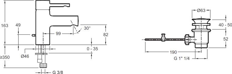  Jacob Delafon Cuff E37041-CP  