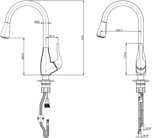  E.C.A. Kitchen Mixers 406218020  ,  