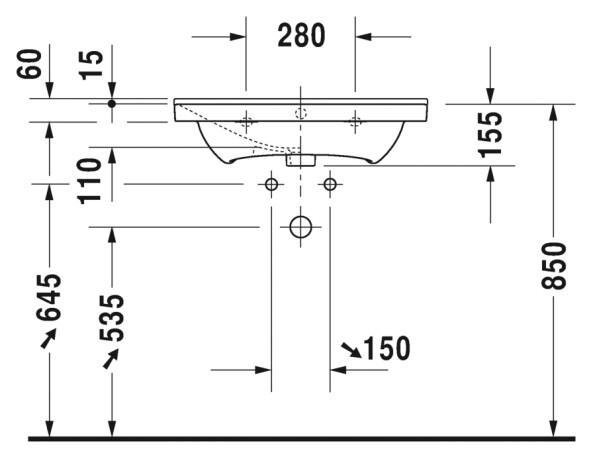  Duravit P3 Comforts 2332650000 65 