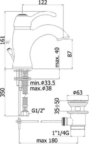  Paffoni Giorgia GI075GF  