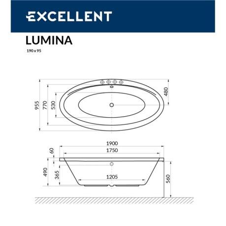  Excellent Lumina 190x95 "LINE" ()