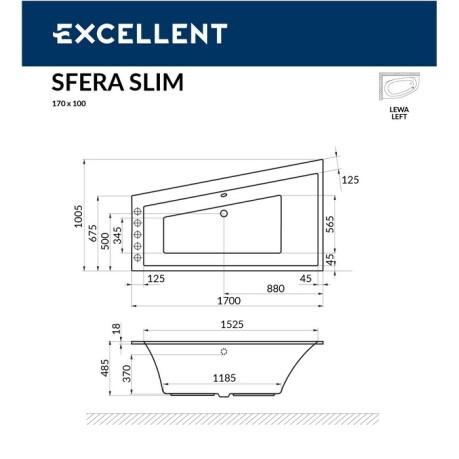  Excellent Sfera Slim 170x100 () "LINE" ()