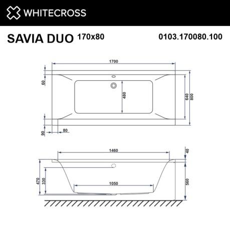  WHITECROSS Savia Duo 170x80 
