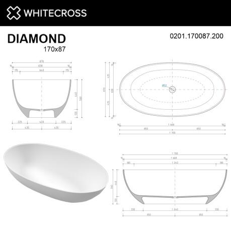  WHITECROSS Diamond 170x87 ( ) . 