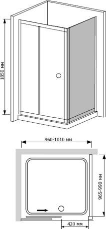   RGW Classic CL-45 (960-1010)x1000x1850  