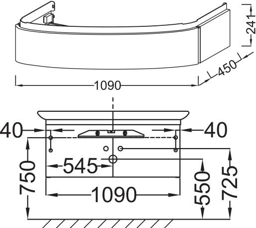    Jacob Delafon Presquile 130  , 1  EB1101-N21