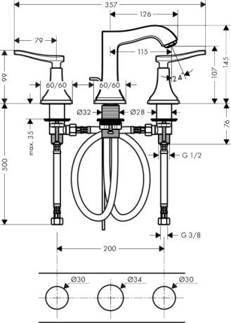  Hansgrohe Metropol Classic 31330000  