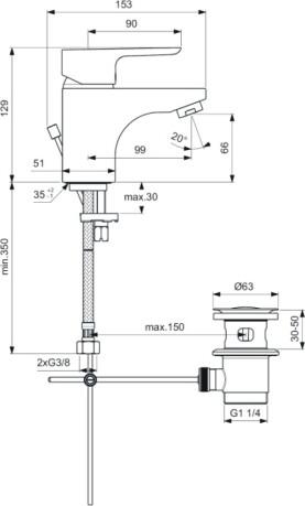  Ideal Standard Ceraplan III B0700AA  