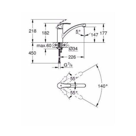  Grohe Eurosmart New 33281DC2   