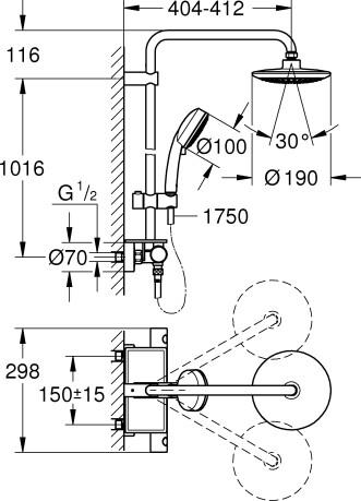   Grohe Eurotrend System 190 26249000