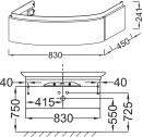    Jacob Delafon Presquile 100  , 1  ( EB1100-N21)