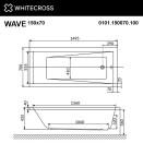  WHITECROSS Wave 150x70 